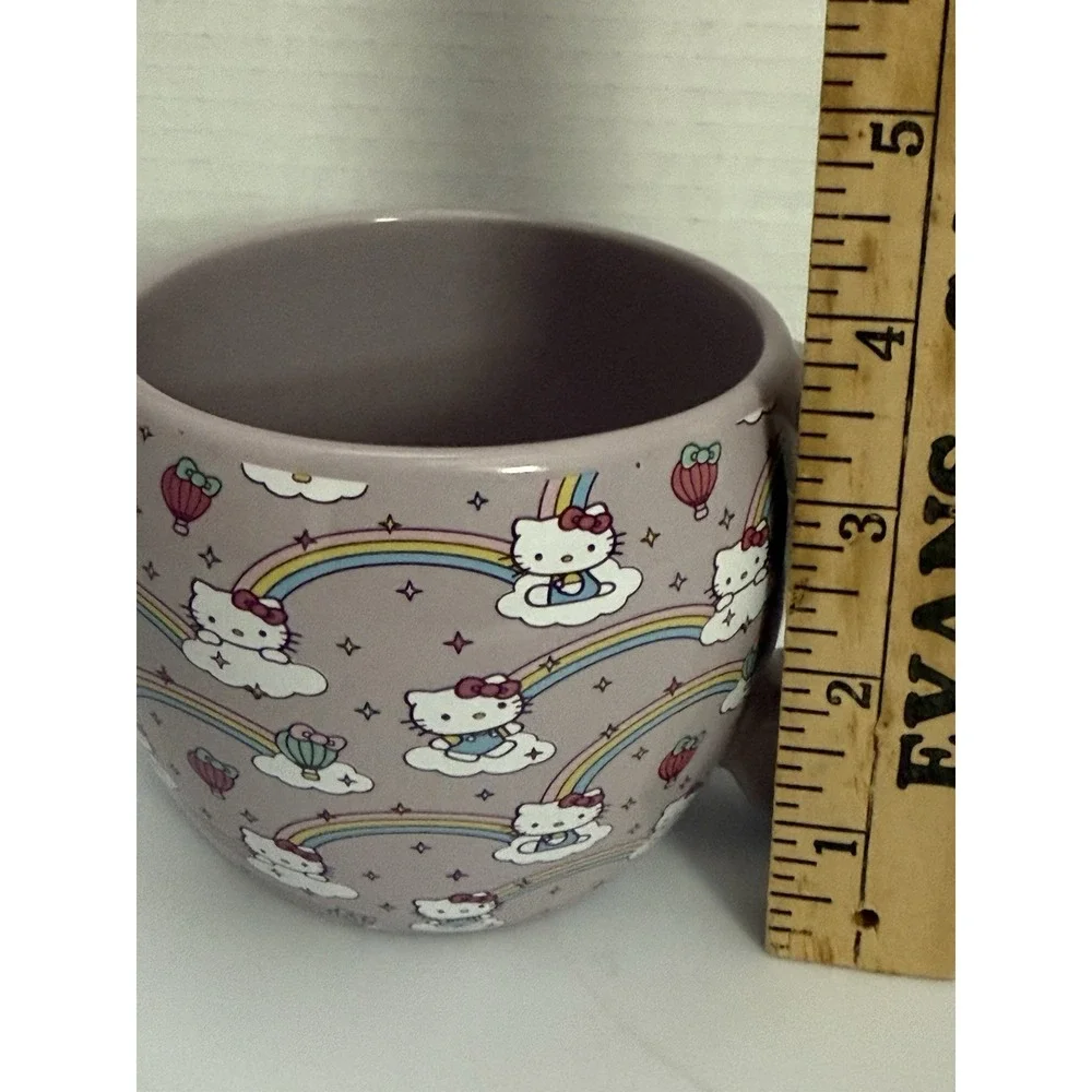 Hello Kitty Coffee Cup Mug Tea Sanrio Lavender Unicorn Rainbow Cloud‎ Pattern